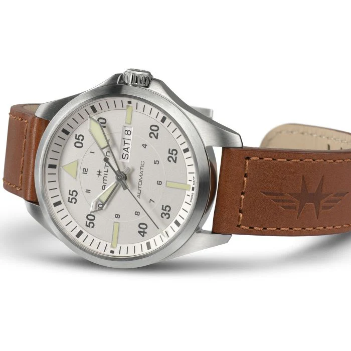 Hamilton H64635550 Khaki Aviation Pilot Day Date Auto - Image 4
