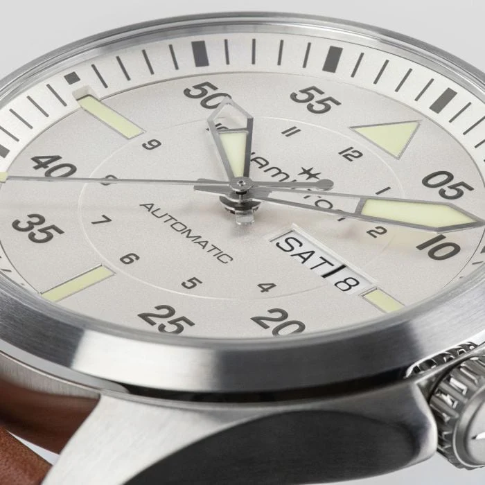 Hamilton H64635550 Khaki Aviation Pilot Day Date Auto - Image 5