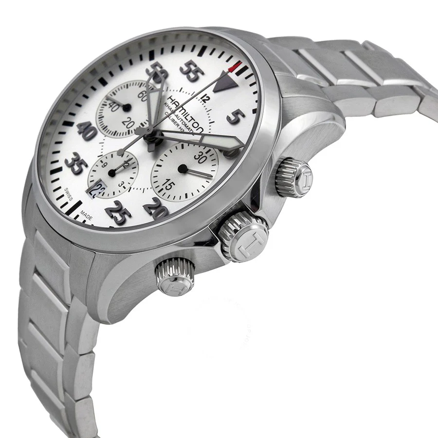 Hamilton H64666155 Khaki Aviation Khaki Pilot Auto Chrono - Image 7