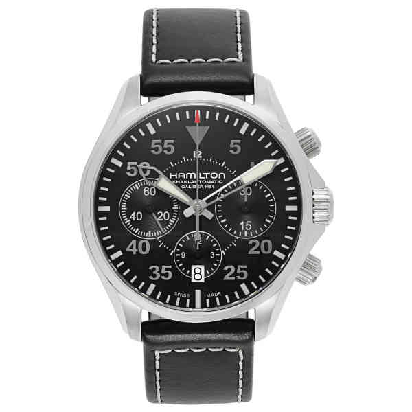 Hamilton H64666735 Khaki Aviation Khaki Pilot Auto Chrono - Image 4