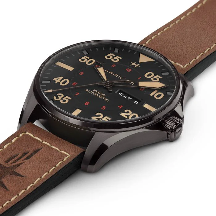 Hamilton H64705531 Khaki Aviation Pilot Day Date Auto - Image 2