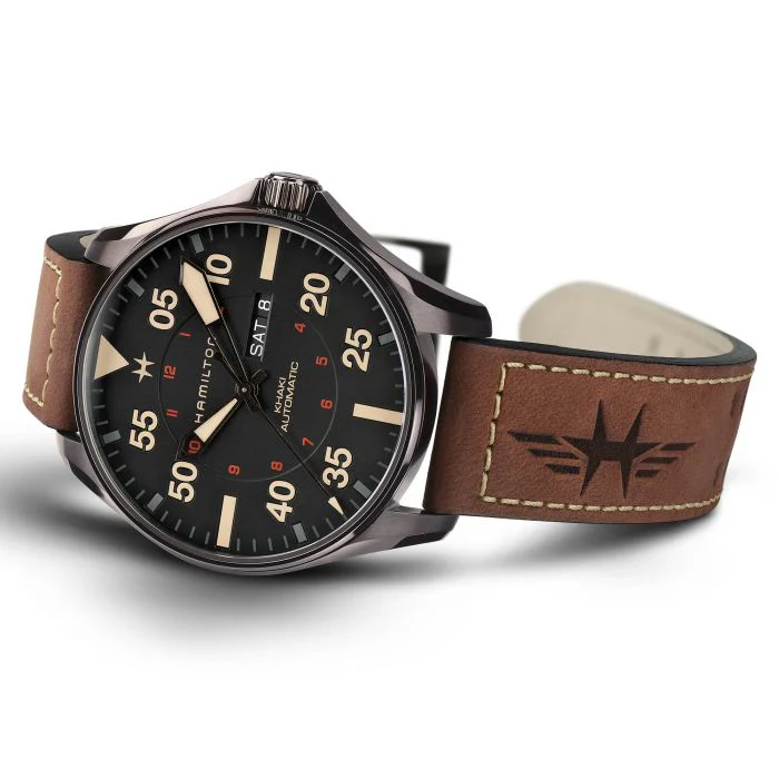 Hamilton H64705531 Khaki Aviation Pilot Day Date Auto - Image 3