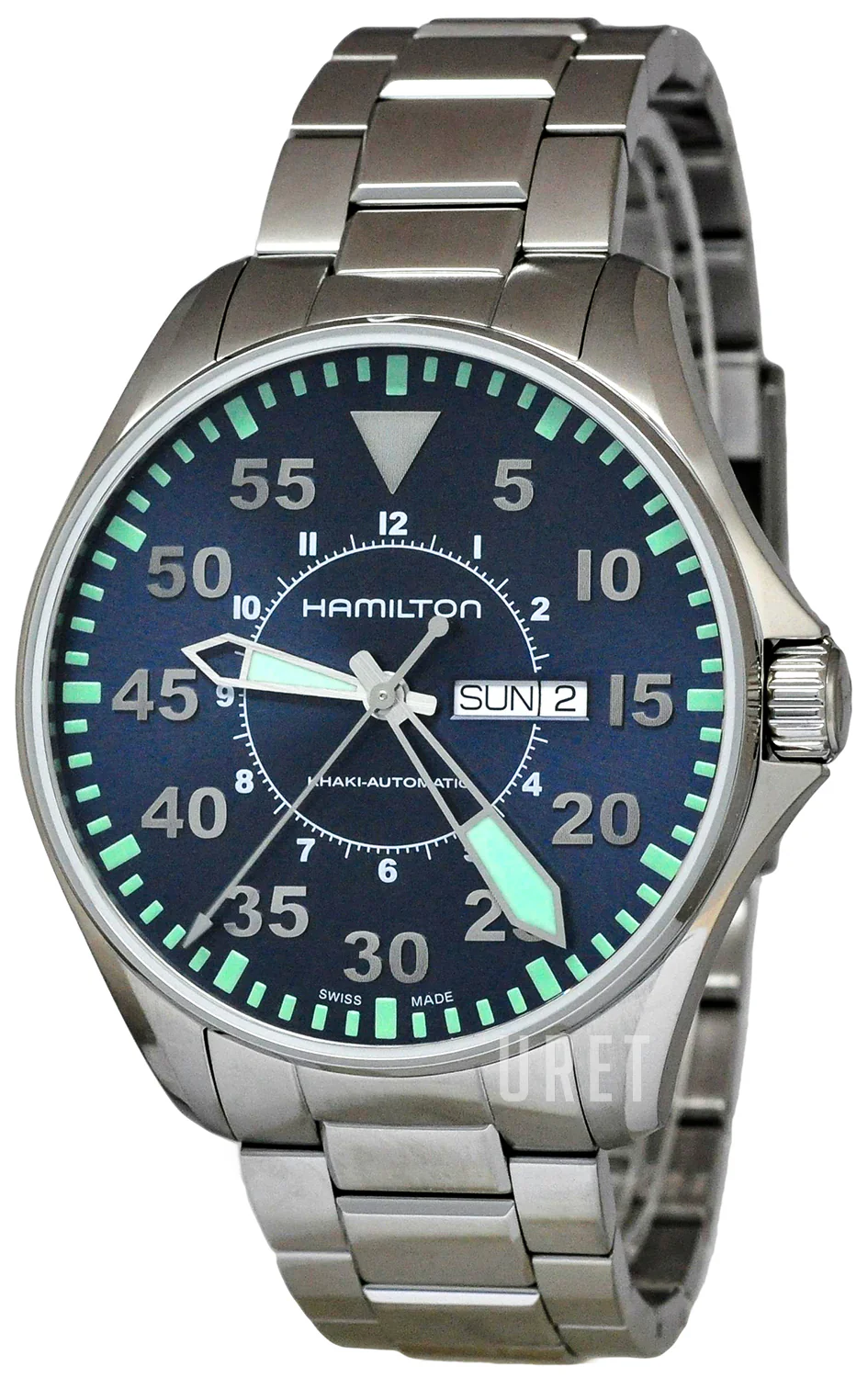Hamilton H64715145 Khaki Aviation Pilot Day Date Auto - Image 3