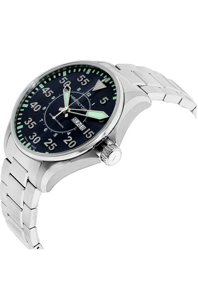 Hamilton H64715145 Khaki Aviation Pilot Day Date Auto - Image 5