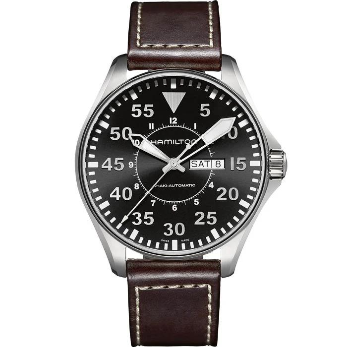 Hamilton H64715535 Khaki Aviation Pilot Day Date Auto