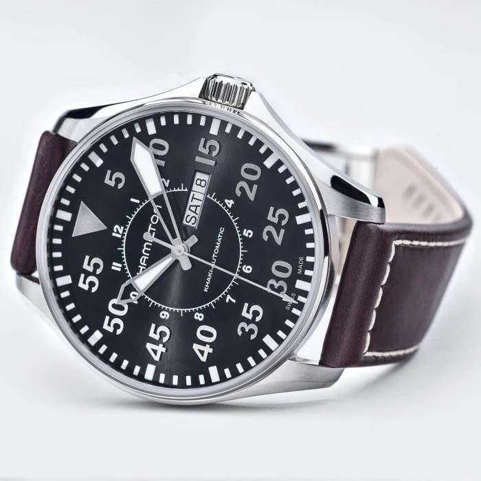 Hamilton H64715535 Khaki Aviation Pilot Day Date Auto - Image 5