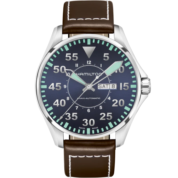 Hamilton H64715545 Khaki Aviation Pilot Day Date Auto