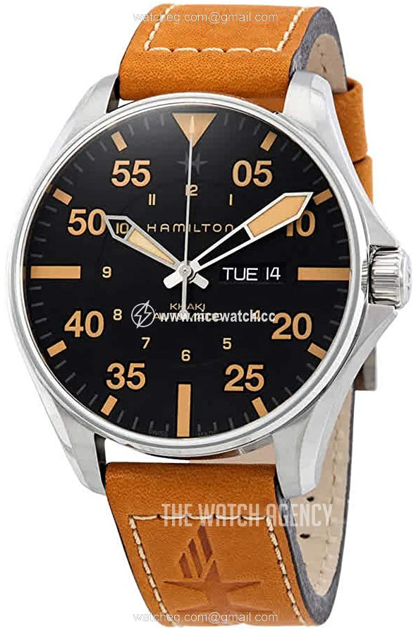 Hamilton H64725531 Khaki Aviation Pilot Day Date Auto - Image 4