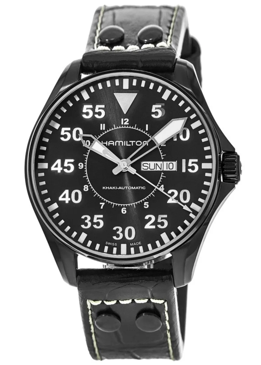 Hamilton H64785835 Khaki Aviation Pilot Day Date Auto - Image 3