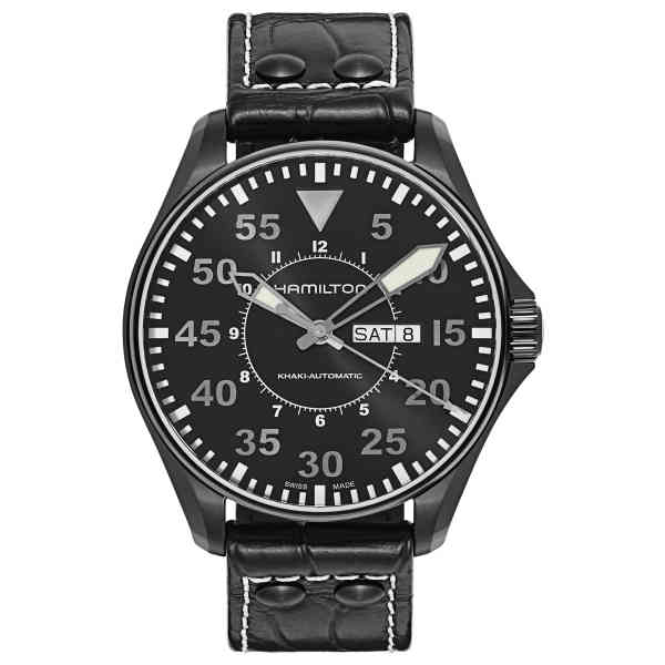 Hamilton H64785835 Khaki Aviation Pilot Day Date Auto - Image 7