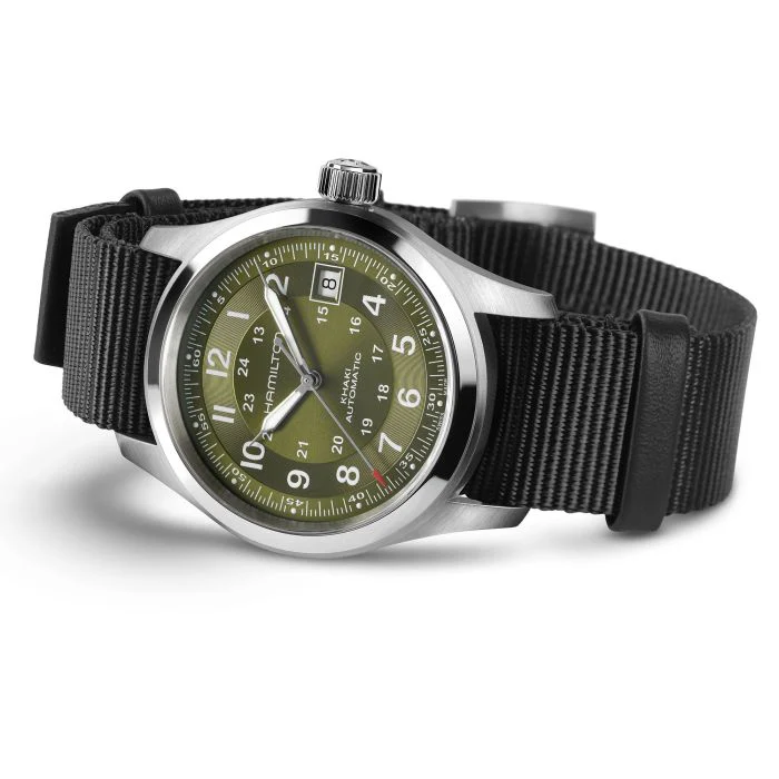 Hamilton H70455960 Khaki Field AUTO 38MM Men's Watch - Image 4