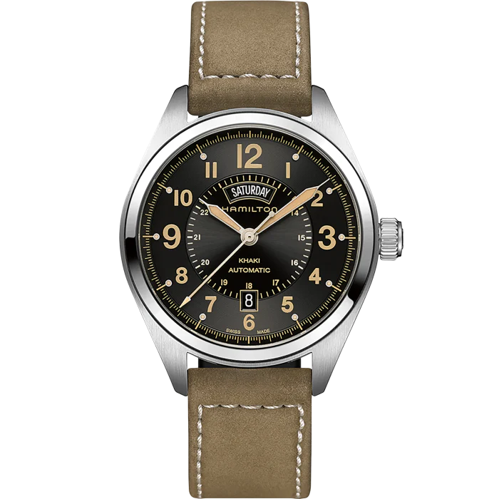 Hamilton H70505833 Khaki Field Day Date Auto