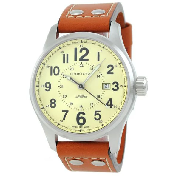 Hamilton H70615523 Khaki Field Khaki Officer Automatic - Image 2