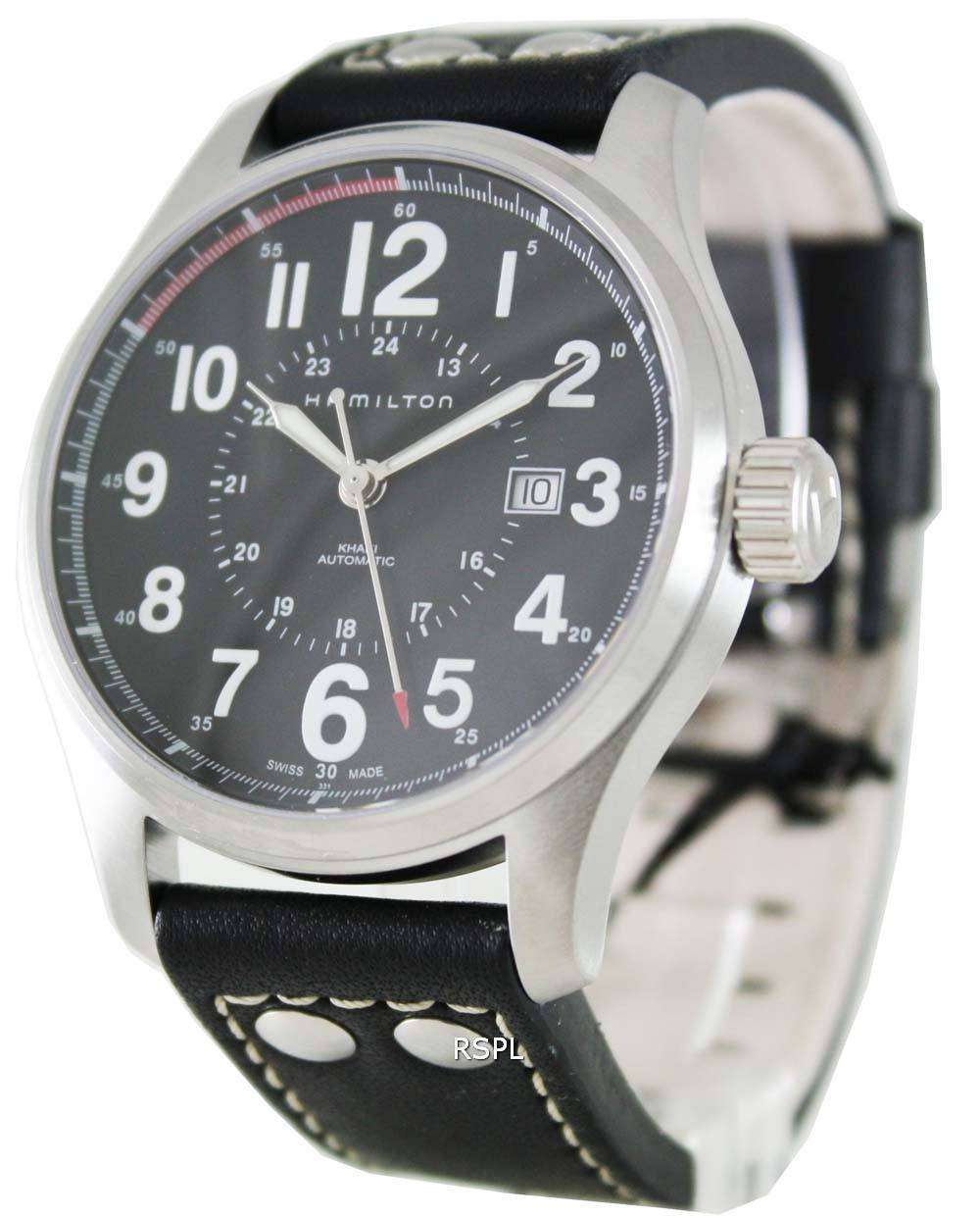 Hamilton H70615733 Khaki Field Officer Auto - Image 2