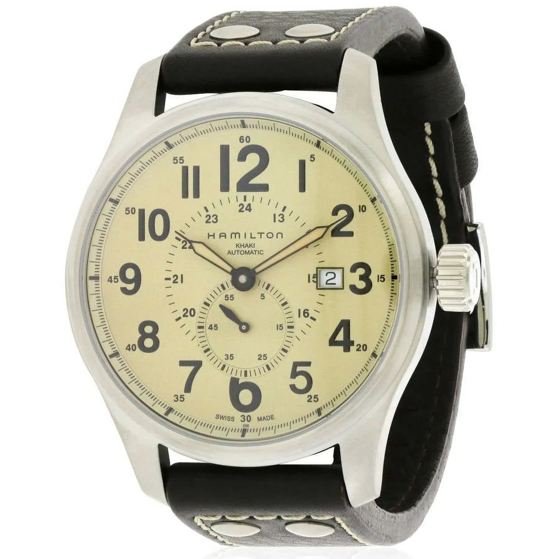 Hamilton H70655723 Khaki Field Khaki Officer Auto