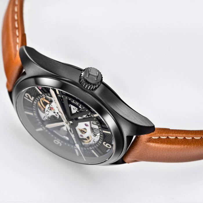 Hamilton H72585535 Khaki Field Skeleton Auto - Image 2
