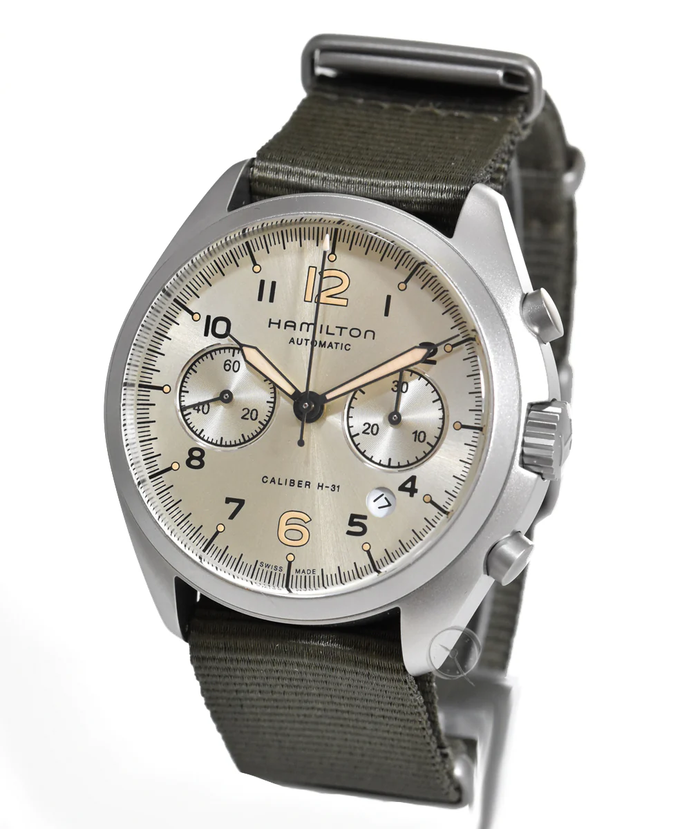 Hamilton H76456955 Khaki Aviation Khaki Pilot Pioneer Auto Chrono - Image 5