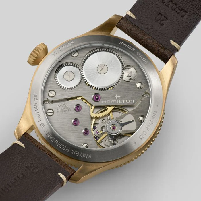 Hamilton H76709530 Khaki Aviation Pilot Pioneer Mechanical Bronze 43mm - Image 5
