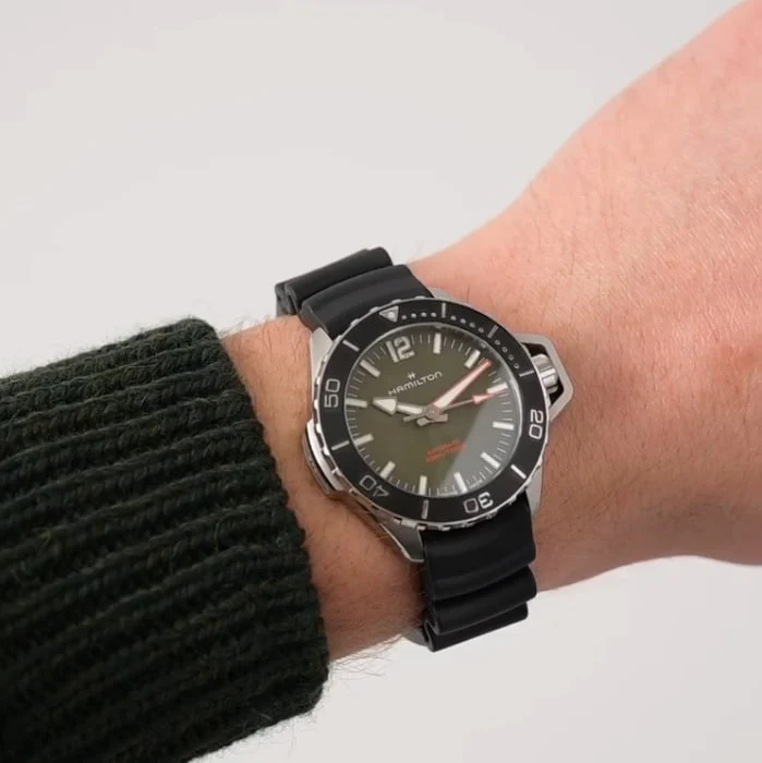 Hamilton H77455360 Khaki Navy [Exclusive to Official Stores and Online Boutique] Openwater Auto - Image 2