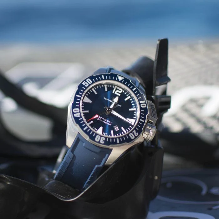 Hamilton H77705345 Khaki Navy OPENWATER AUTO - Image 2