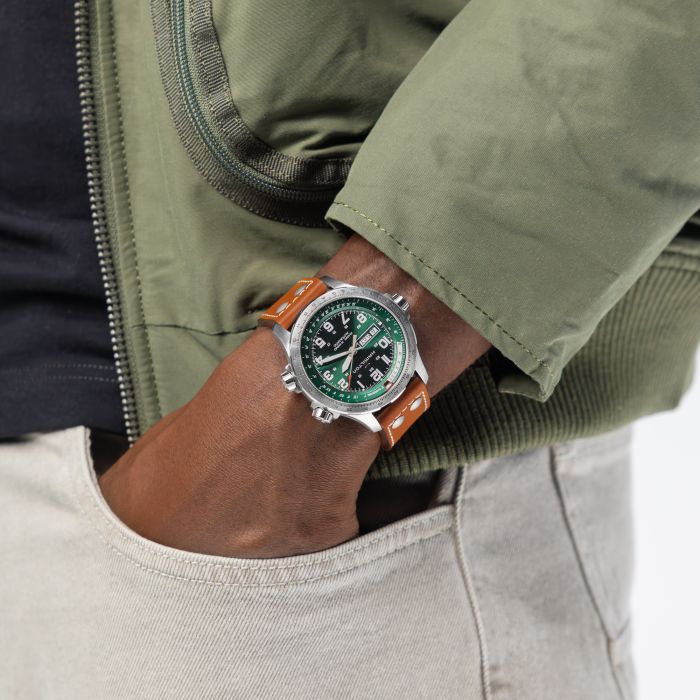 Hamilton H77735560 Khaki Aviation X-Wind Day Date Auto - Image 7