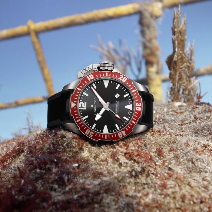 Hamilton H77805335 Khaki Navy Openwater Auto Titanium Auto - Image 6
