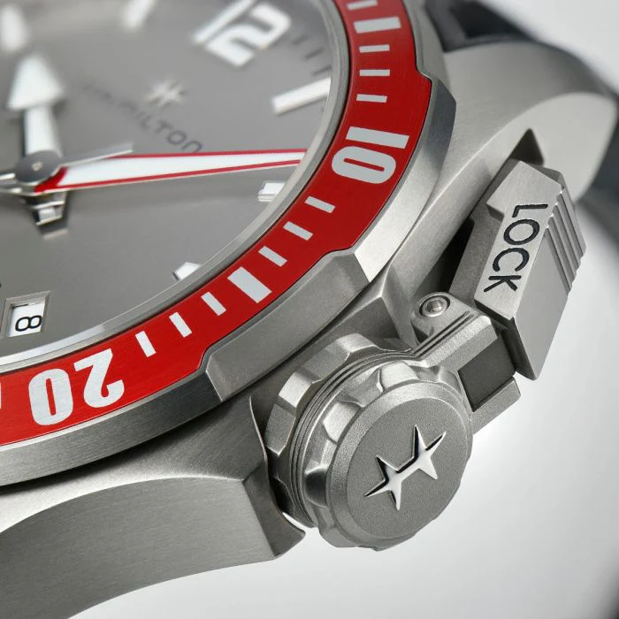 Hamilton H77805380 Khaki Navy Open Water Auto Titanium Auto - Image 4