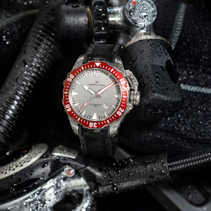 Hamilton H77805380 Khaki Navy Open Water Auto Titanium Auto - Image 9