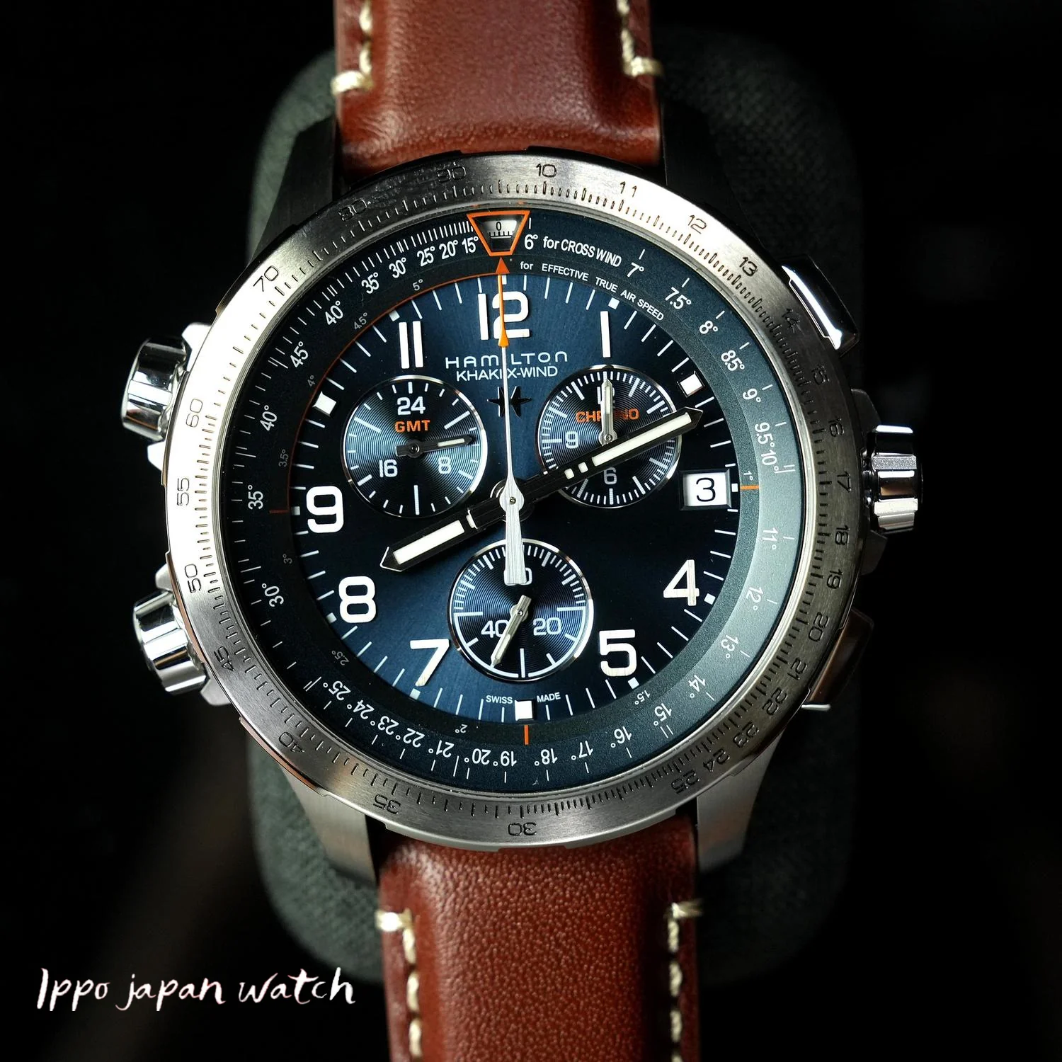 Hamilton H77922541 Khaki Aviation X-Wind GMT Chrono Quartz