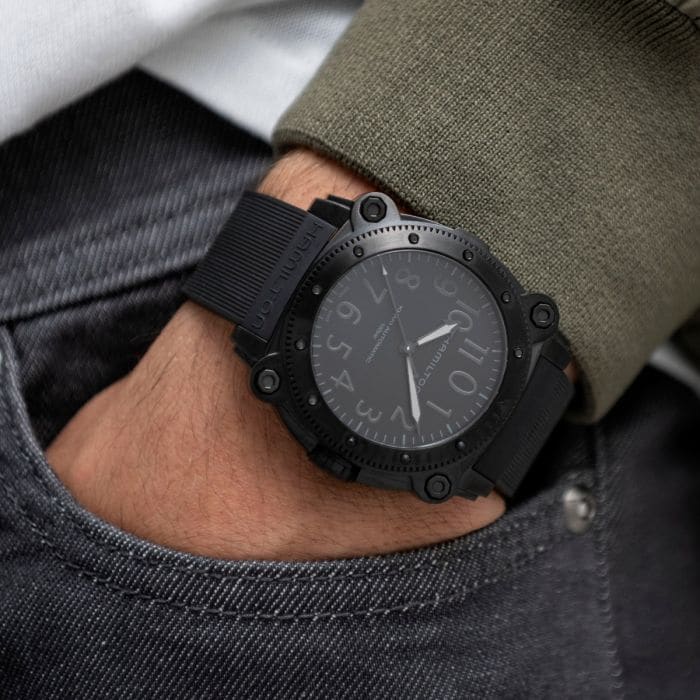 Hamilton H78505330 Khaki Navy BeLOWZERO Auto Titanium - Image 2