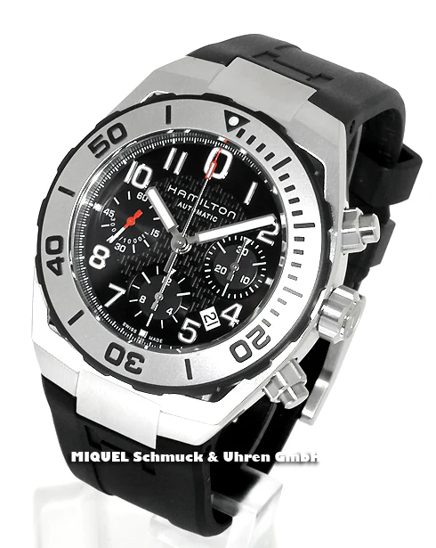 Hamilton H78716333 Khaki Navy Sub Auto Chrono - Image 8