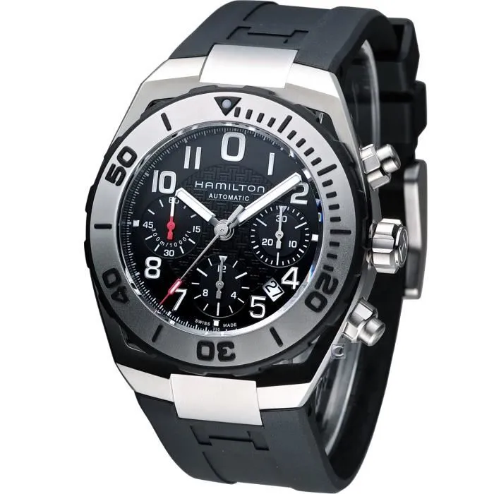 Hamilton H78716333 Khaki Navy Sub Auto Chrono - Image 9