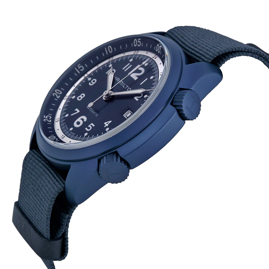 Hamilton H80495845 Khaki Aviation Pilot Pioneer Aluminium Auto