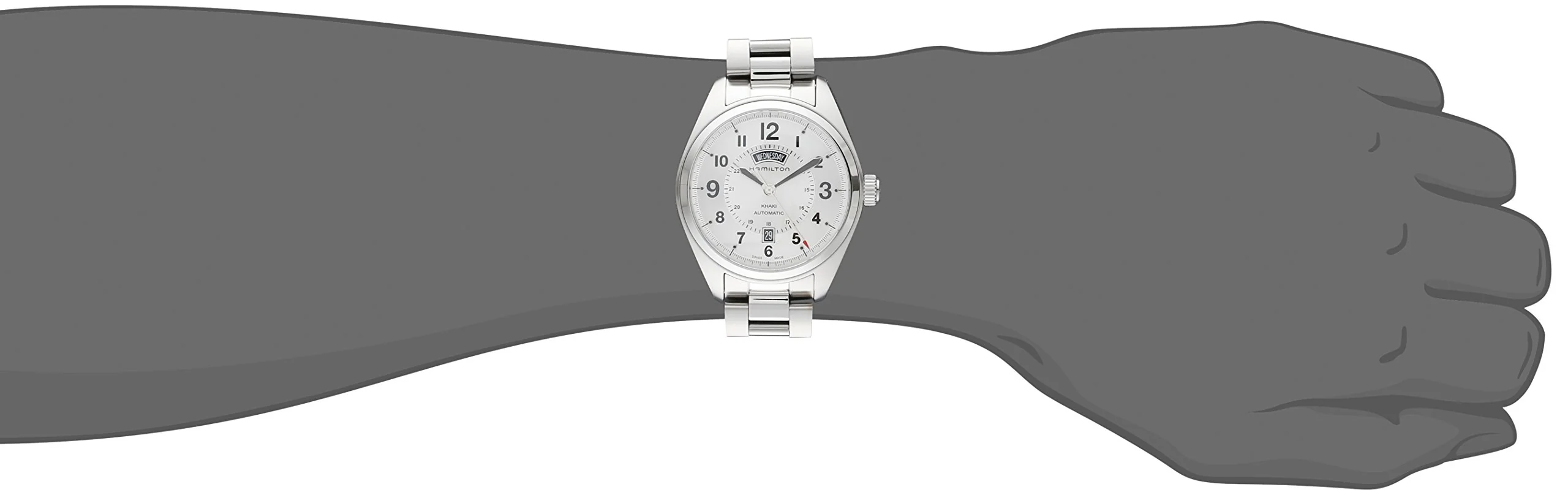HAMILTON Khaki Field H70505153 Day Date Automatic Watch - Image 2