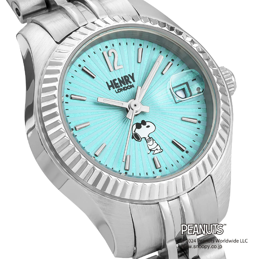 HENRY LONDON HL26 B 0461 Snoopy Collaboration Watch with 2 Year Warranty Stylish Aqua Design and Authentic Quality - Image 3