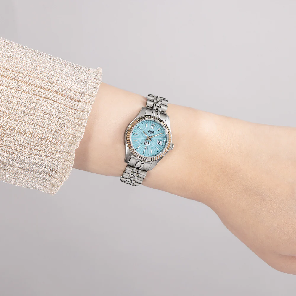 HENRY LONDON HL26 B 0461 Snoopy Collaboration Watch with 2 Year Warranty Stylish Aqua Design and Authentic Quality - Image 7