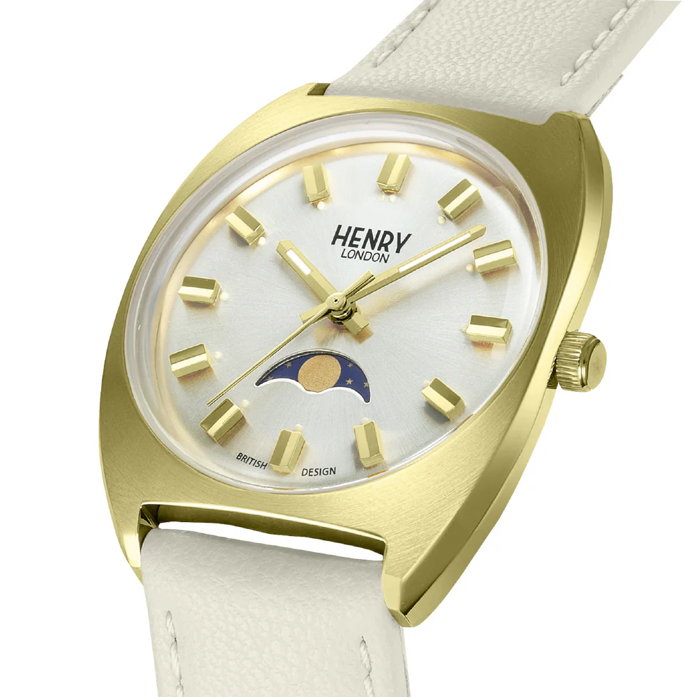 HENRY LONDON HL28 S 0450 AL Elegant Apple Leather Watch with 2 Year Warranty, Timeless Silver Finish and Comfortable Fit - Image 2