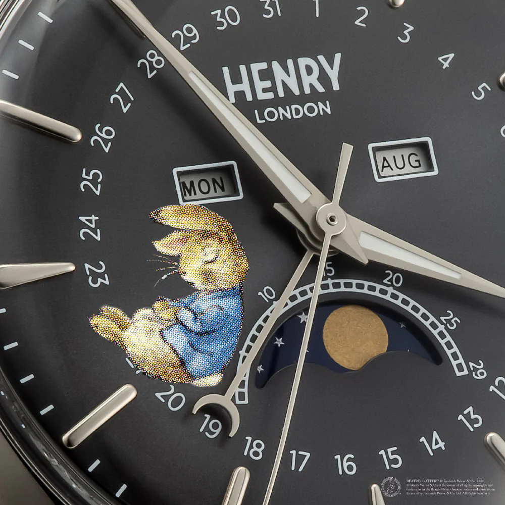HENRY LONDON HL39-LM-0209-PR Peter Rabbit Collaboration 2-Year Warranty Gray Elegant Design Timeless Style - Image 4