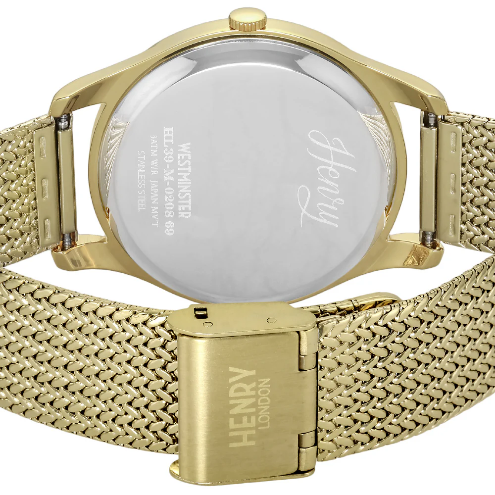 HL39M0208EST ESTNATION LIMITED Gold Premium Design 2-Year Warranty Water Resistant Elegant Style - Image 3
