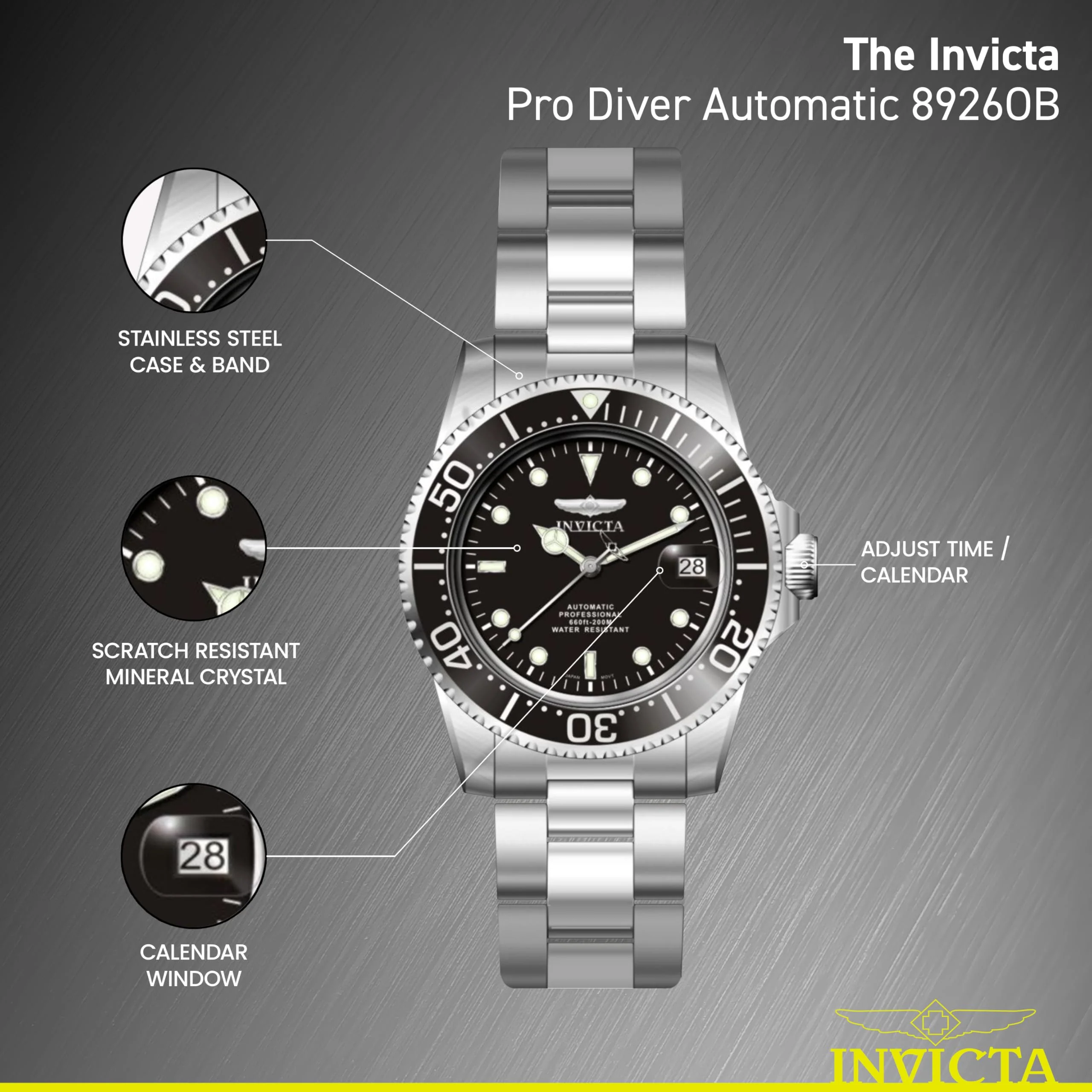 INVICTA Pro Diver 8926OB Automatic Men's Watch - Image 4