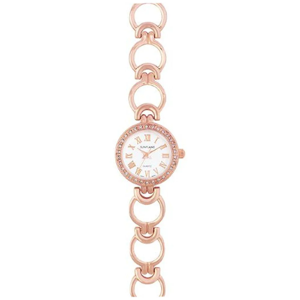 JF4D0002-PG Fashion Watch Made in Japan Bracelet Style Pink Gold Elegant Design Water Resistant Stylish Accessory