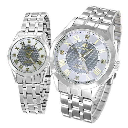 JH-083MGW W Men's Watch with 4 Natural Diamonds Quartz Movement Elegant White Dial Stylish Gentleman Timepiece - Image 6