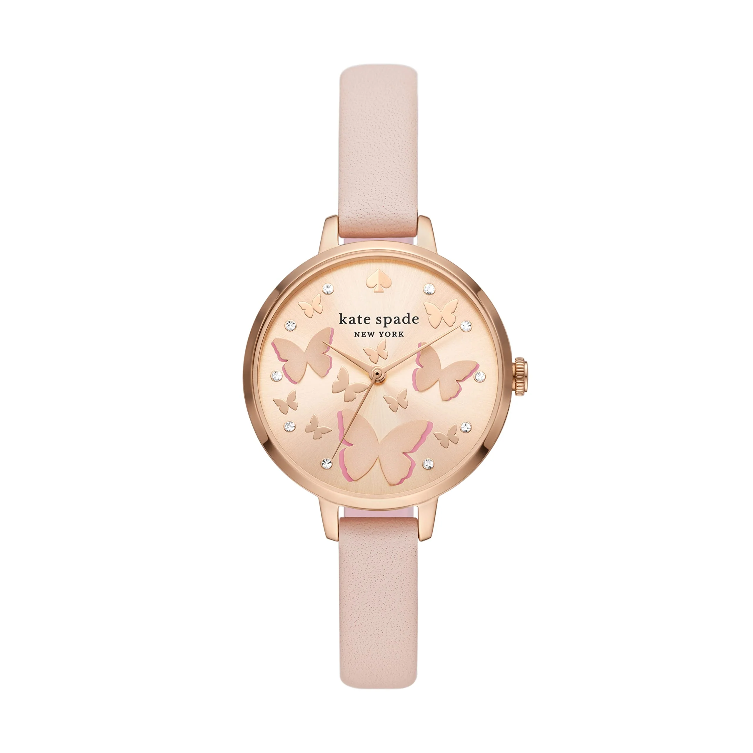 KATE SPADE METRO KSW1733 Pink Rhinestone Women's Watch