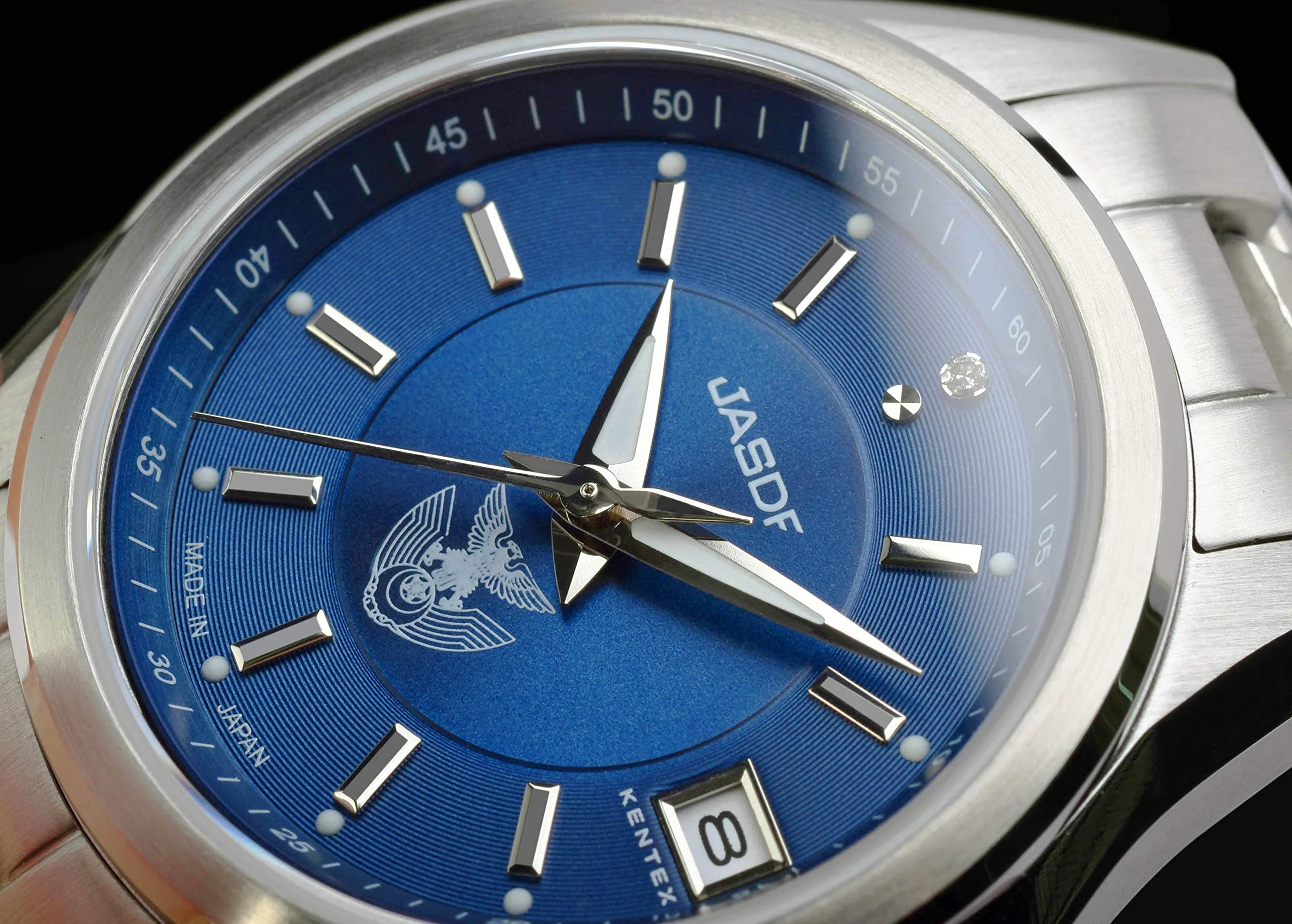 KENTEX S789L-02 Diamond 1P Blue Dial Watch - Image 2