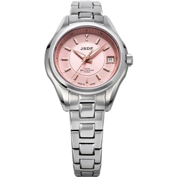 Kentex S789L-04 Stylish Japanese Navy Design Women's Watch - Silver Stainless Steel Case - Water Resistant - Elegant