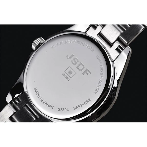 Kentex S789L-04 Stylish Japanese Navy Design Women's Watch - Silver Stainless Steel Case - Water Resistant - Elegant - Image 5