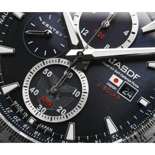 KENTEX S802M 01 JSDF Solar Pro Watch with Stainless Steel Bracelet, 41mm Water Resistance, and Durable Design for Everyday Wear - Image 4