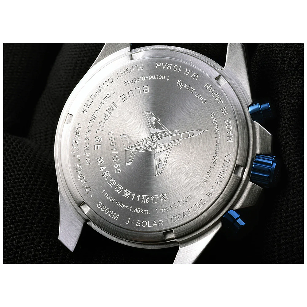 KENTEX S802M 03 Blue Impulse Solar Pro Limited Edition of 1960 Dark Blue with Solar Power, Durable Design, and Authentic Craftsmanship - Image 10