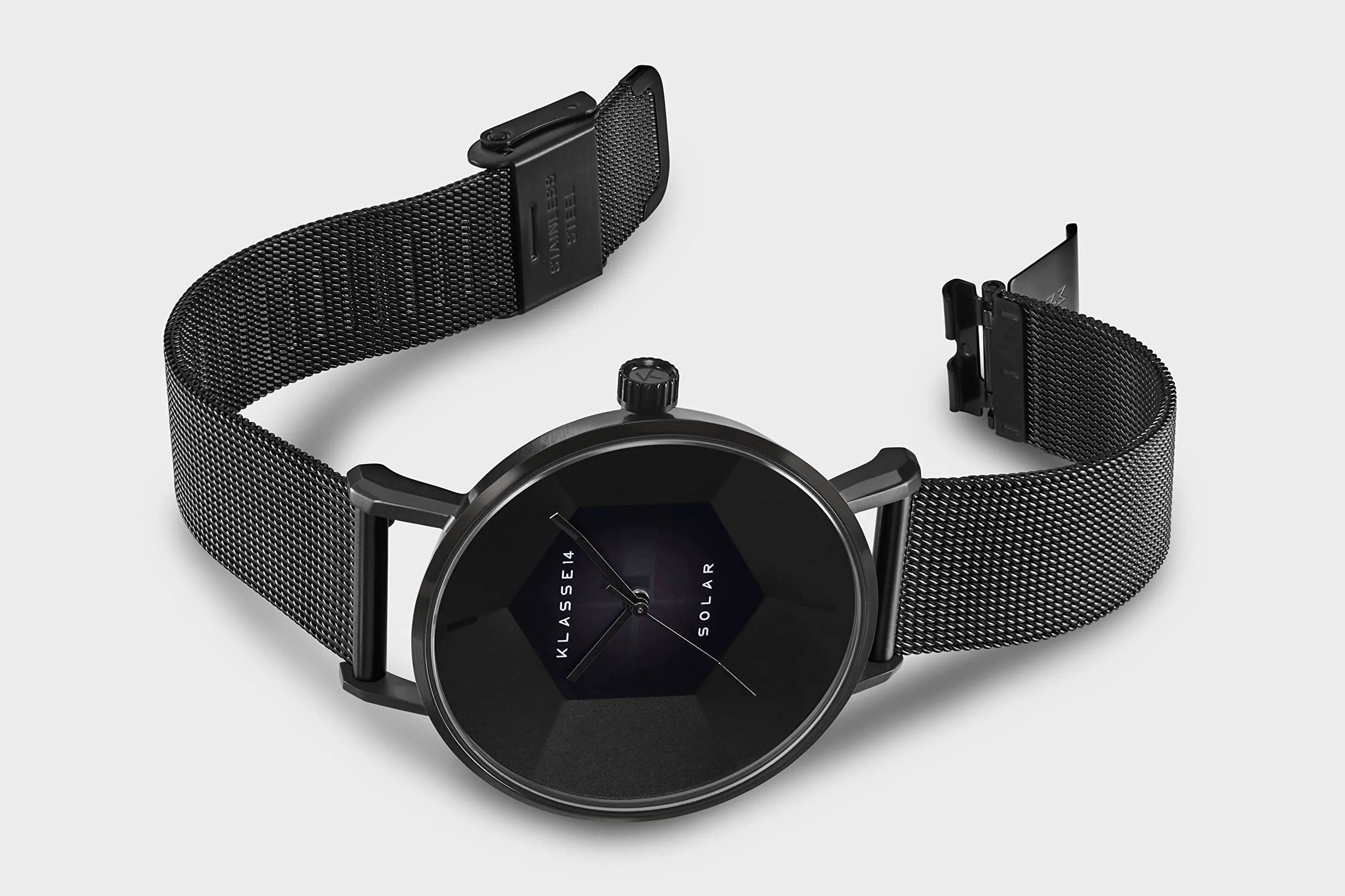 KLASSE14 Volare Solar WVS22BK002M Black Mesh Watch - Image 5