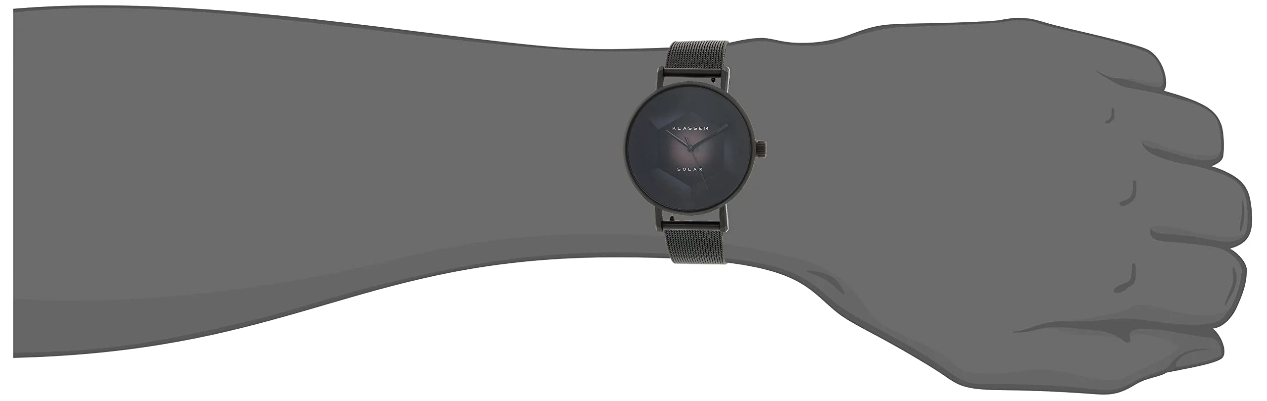 KLASSE14 Volare Solar WVS22BK002M Black Mesh Watch - Image 6